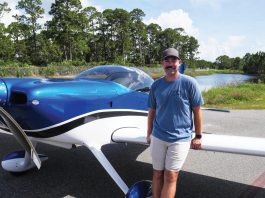 Pat McKiernan has found that he and his dad who built this beautiful RV-7 simply learned to enjoy the build. [Credit: Bill Wilson]