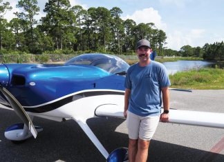 Pat McKiernan has found that he and his dad who built this beautiful RV-7 simply learned to enjoy the build. [Credit: Bill Wilson]