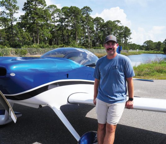 Pat McKiernan has found that he and his dad who built this beautiful RV-7 simply learned to enjoy the build. [Credit: Bill Wilson]