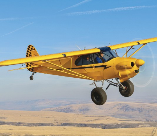 A CubCrafter’s Carbon Cub headed to Sun ‘n Fun in the time-honored tradition. [Credit: CubCrafters]