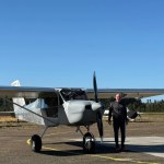 Builder and pilot Mark Farver stands alongside his Continental IOX-340 powered RANS S-21. [Credit: Mark Farver]