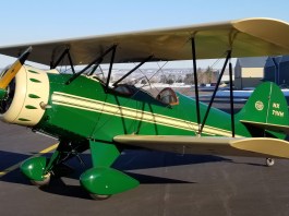 The Hatz Biplane, NX71VH, re-engineered to be powered by a 124 hp radial engine. [Credit: Hatz Biplane Association]