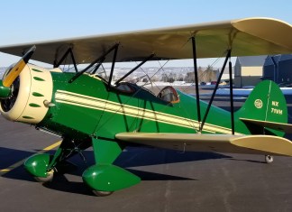 The Hatz Biplane, NX71VH, re-engineered to be powered by a 124 hp radial engine. [Credit: Hatz Biplane Association]