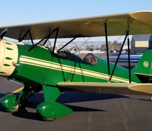 The Hatz Biplane, NX71VH, re-engineered to be powered by a 124 hp radial engine. [Credit: Hatz Biplane Association]