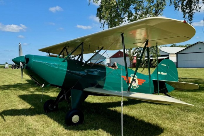 A fine example of the original Hatz CB-1, a design that flies well on as little a 85 hp. [Credit: Hatz Biplane Association]