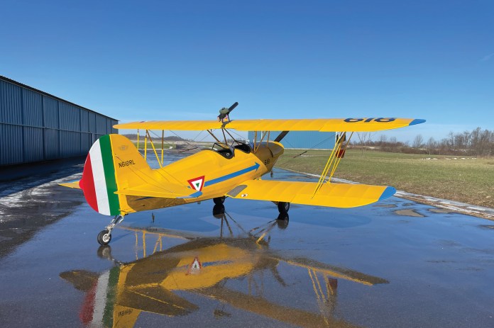 Rob Lynn says his Hatz Biplane, N618RL, “flies like a dream.” [Credit: Hatz Biplane Association]