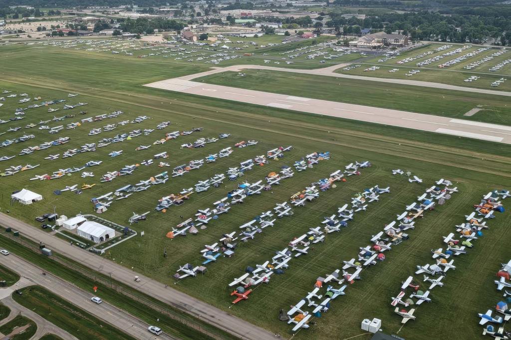 Oshkosh is more popular than ever with three-quarters of a million people in attendance at AirVenture 2026. [Credit: LeRoy Cook]