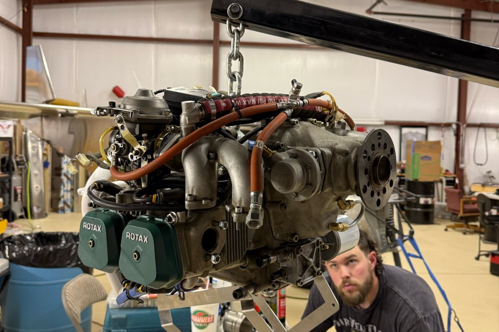 The powerplant decision that made the numbers work: a mid-time 912 ULS at about ,000, hung in place of a new engine costing three times that. [Credit: Carson Stilson]