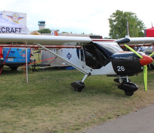 One Week Wonder Returns With the Super Cruzer Zenith CH 750 Cruzer at the Zenith display at EAA AirVenture Oshkosh